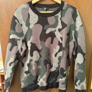 Benson Camouflage Knit Wool Sweater